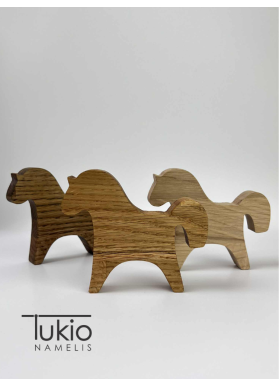 Ąžuolinis arkliukas dekoracija