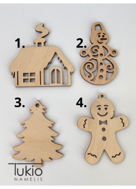 Mediniai kalėdiniai žaisliukai