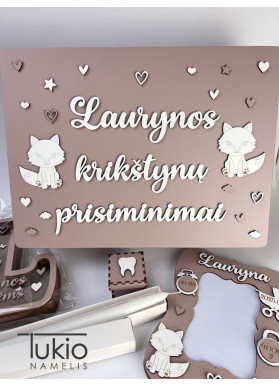 Krikštynų rinkinys "Lapiukas"