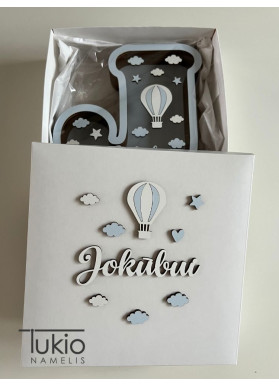 Dekoruota dovanų dėžutė su...